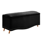 Calçadeira Sapateira Baú Holanda 90cm De Largura Veludo Star