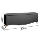 Calçadeira Sapateira Baú Holanda Com 90 Cm De Largura Star Co