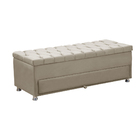 Calçadeira Sapateira Baú Munique 140 Cm Casal Veludo - Shop D