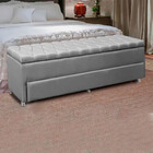 Calçadeira Sapateira Baú Munique 140cm De Largura Linho Star