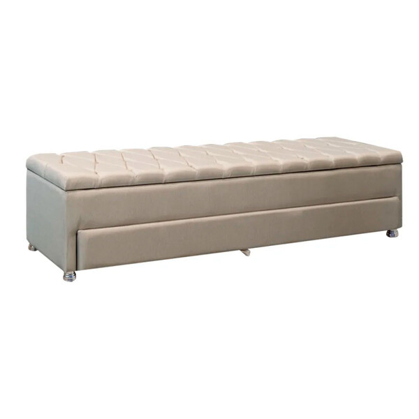 Calçadeira Sapateira Baú Munique 140cm De Largura Linho Star