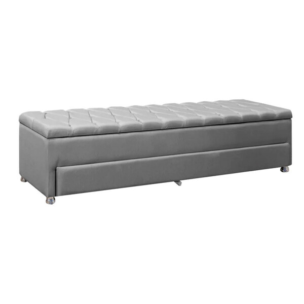 Calçadeira Sapateira Baú Munique 195cm De Largura Linho Star