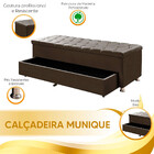 Calçadeira Sapateira Baú Munique 195cm De Largura Veludo Star