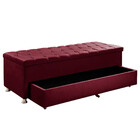 Calçadeira Sapateira Baú Munique 195cm De Largura Veludo Star