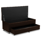 Calçadeira Sapateira Baú Munique 195cm King Corano Tabaco