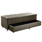 Calçadeira Sapateira Baú Munique 1.95 Veludo Castor