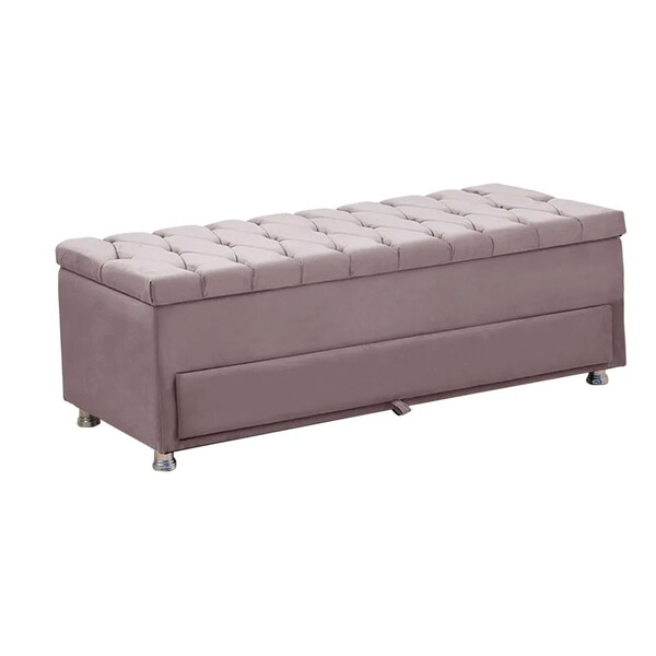 Calçadeira Sapateira Baú Munique Veludo 160cm De Largura Star