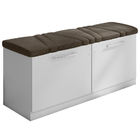 Calçadeira Sapateria New Mille 140 Cm Branco Suede Marrom