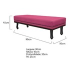 Calçadeira Solteiro Orlando P02 90 Cm Para Cama Box Corano -