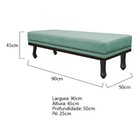 Calçadeira Solteiro Orlando P02 90 Cm Para Cama Box Linho - A