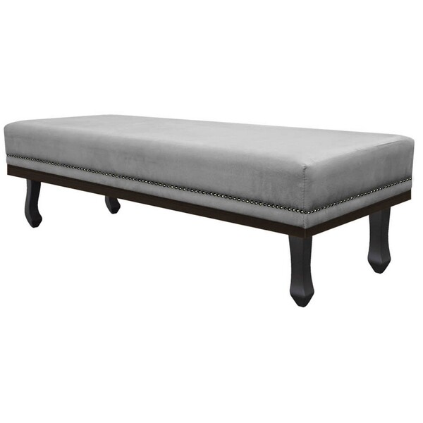 Calçadeira Solteiro Orlando P02 90 Cm Para Cama Box Suede - A