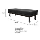 Calçadeira Solteiro Orlando P02 90 Cm Para Cama Box Suede - A