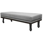 Calçadeira Solteiro Orlando P02 90 Cm Para Cama Box Suede - D