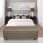 Calçadeira Turim 160 Cm Suede Marrom Claro - D'rossi