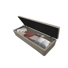 Calçadeira Turim 90 Cm Suede Marrom Claro - D'rossi