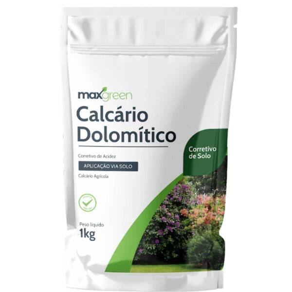 Calcário Dolomítico Corretivo De Solo (1kg) Maxgreen