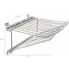 Calceiro Deslizante 12 Calças Cabide Para Móvel Aço Cromado