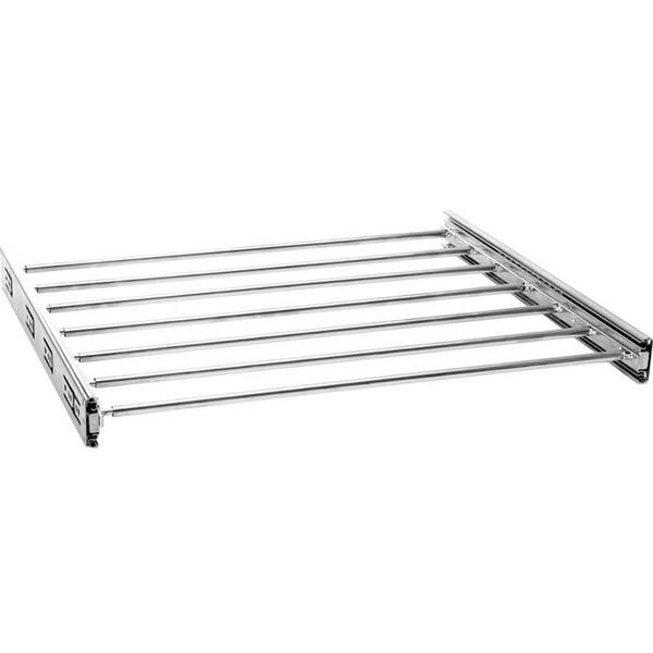 Calceiro Deslizante Cromado Horizontal 7 Varetas Guarda Roupa