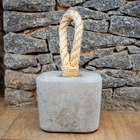 Calço De Porta Artesanal Peso De Porta Quadrado - Com Alça Em