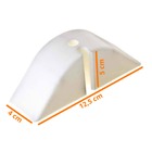 Calço Ondulado Grande 2 Furos Branco Kit 60 Peças