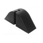 Calço Ondulado Grande 2 Furos Preto Kit 60 Peças