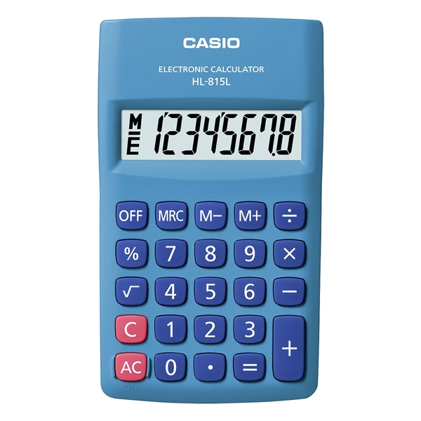 Calculadora Casio De Bolso Vertical  C/ Visor 8 Dígitos Hl-81
