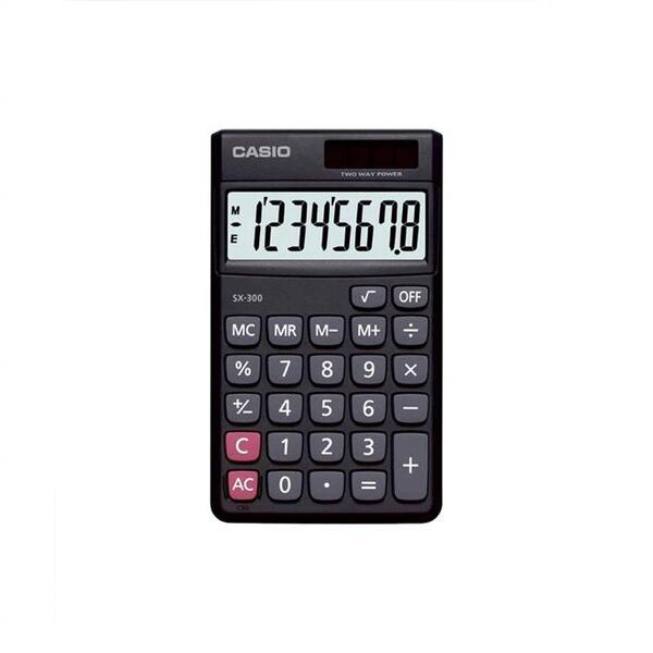 Calculadora De Bolso Casio 8 Dígitos Sx-300 - Preta