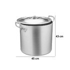 Caldeirão 68,3 Litros Alumínio Hotel 45 - Abc