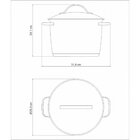 Caldeirão Aço Inox 2 Alças Allegra  Prata 27cm Tramontina