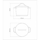Caldeirão Aço Inox 2 Alças Allegra Prata 27 Cm Tramontina