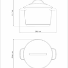 Caldeirão Aço Inox Allegra  Prata 24cm Tramontina