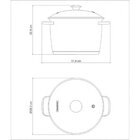 Caldeirão Aço Inox Tampa Vidro Allegra Prata 27cm Tramontina