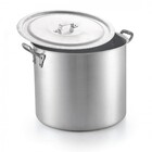 Caldeirão Alumínio Polido Com Aba Hotel Número 30 Prata