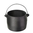 Caldeirão Bojudo Ferro Fundido Tampa Ferro Santana 5 5 L