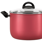 Caldeirão Com Tampa  Ø 20 X 14 5 Cm 4 2 L Cereja Brinox