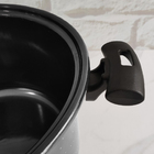 Caldeirão Com Tampa De Vidro 7L Panela Funda De Aço Esmaltado