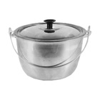 Caldeirão De Alumínio Polido Alça Galvanizada 20cm