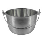 Caldeirão De Alumínio Polido Alça Galvanizada 20cm