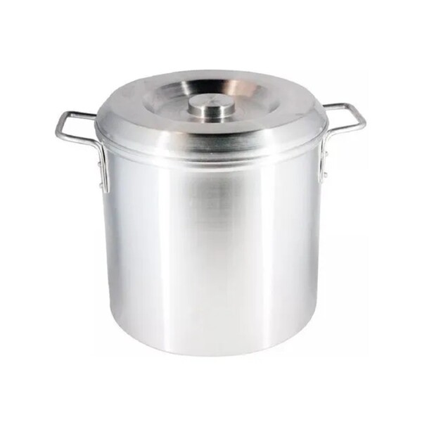 Caldeirão De Alumínio Polido Com Aba Hotel Restaurante 12l