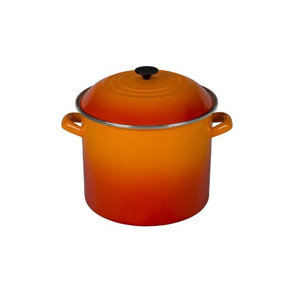 Caldeirão Em Aço Esmaltado Le Creuset Stock Pot 26cm Laranja