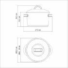 Caldeirao Solar Em Aco Inox Fundo Triplo Com Tampa E Alcas 20