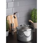 Caldeirao Solar Em Aco Inox Fundo Triplo Com Tampa E Alcas 24