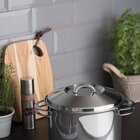 Caldeirao Solar Em Aco Inox Fundo Triplo Com Tampa E Alcas 24