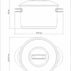 Caldeirao Solar Em Aco Inox Fundo Triplo Com Tampa E Alcas 28