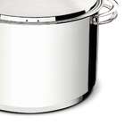 Caldeirao Solar Em Aco Inox Fundo Triplo Com Tampa E Alcas 28