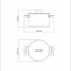 Caldeirão Tramontina Brava Aço Inox Fundo Triplo Tampa Plana