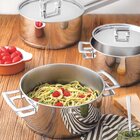 Caldeirão Tramontina Brava Aço Inox Fundo Triplo Tampa Plana