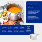 Caldeirão Tramontina Professional 30cm 15,2l Inox Fundo Tripl