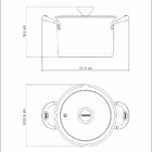 Caldeirão Tramontina Solar Silicone Aço Inox Fundo Triplo 20c