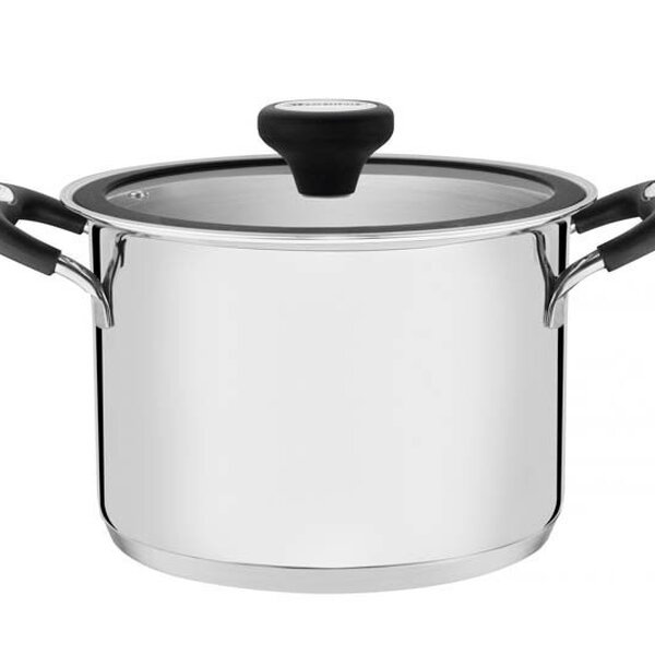 Caldeirão Tramontina Solar Silicone Aço Inox Fundo Triplo 20c